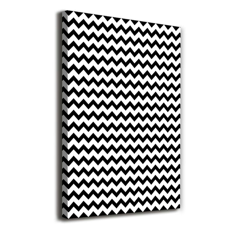 Zigzags - Wrapped Canvas Print