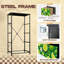 Commode verticale à 4 tiroirs avec tiroirs en tissu vert lime