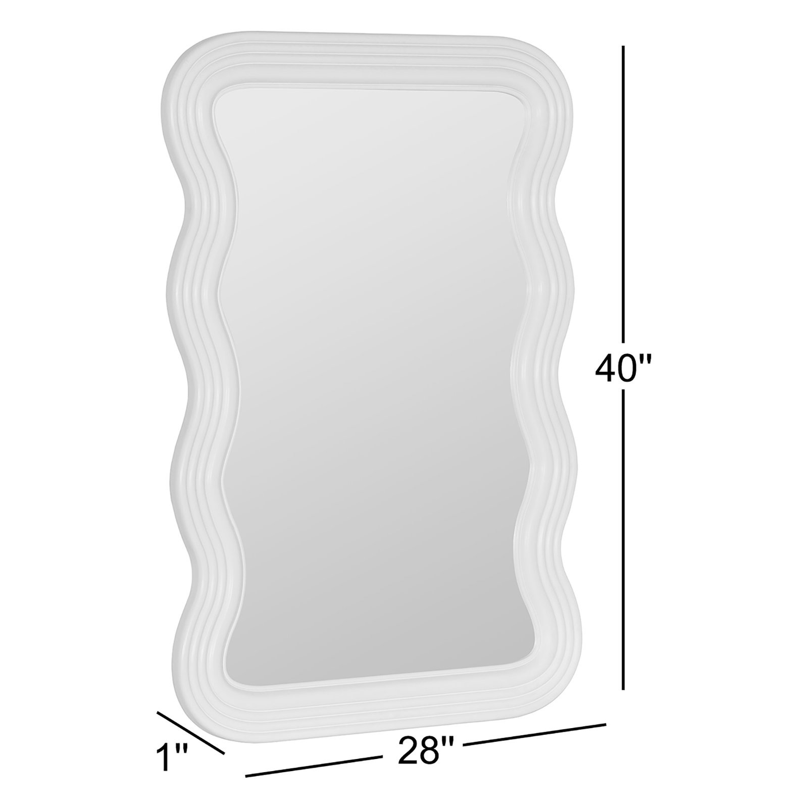 Axinia 28" Accent Mirror, Natural Linen