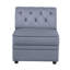 Fauteuil modulaire en velours 29 po Pullin