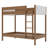 Twin Over Twin Bunk Bed, Upholstered Bunk Bed Frame With Teddy Fleece Fabric Headboard/Footboard