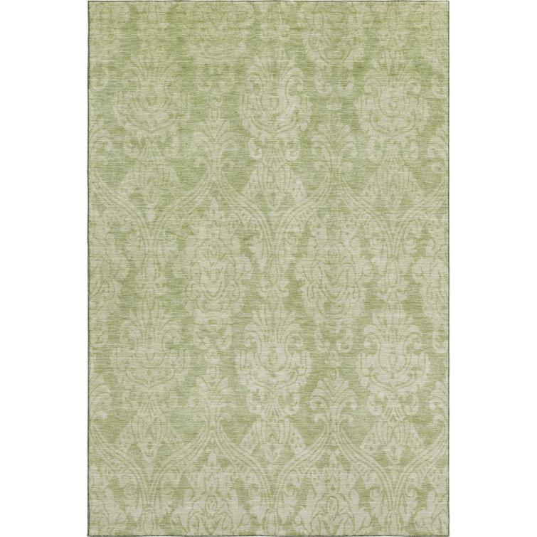 Premium Machine Washable Honig AMF1659 Damask Rug