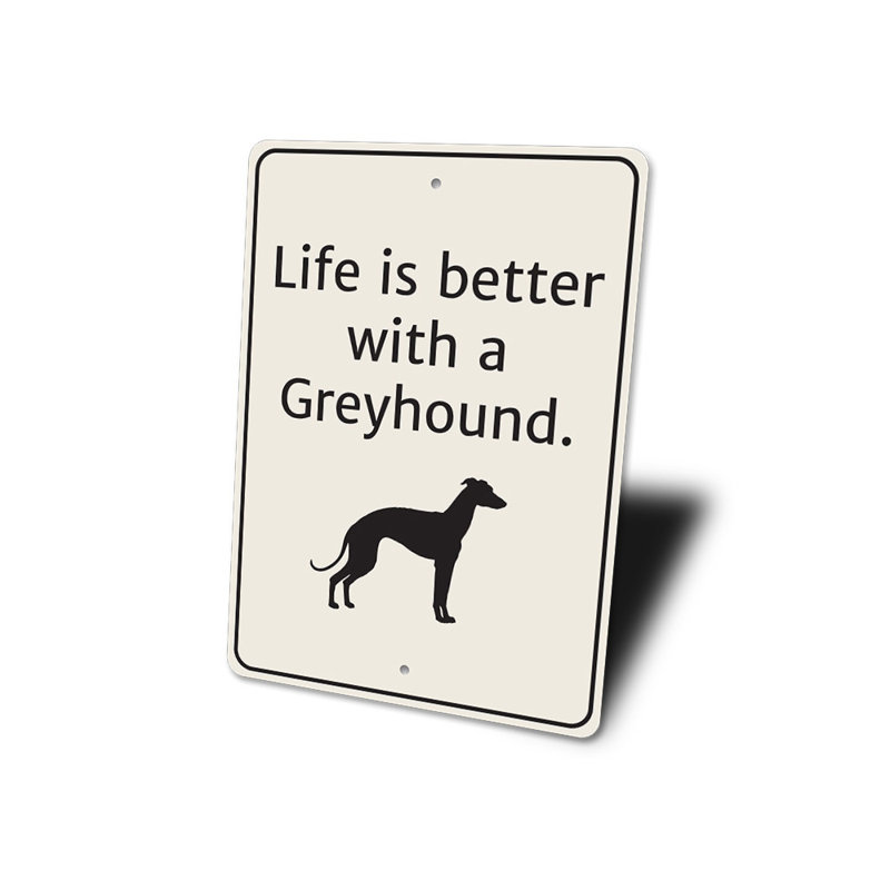 Greyhoud Sign, 10" H x 14" W x 0.04" D