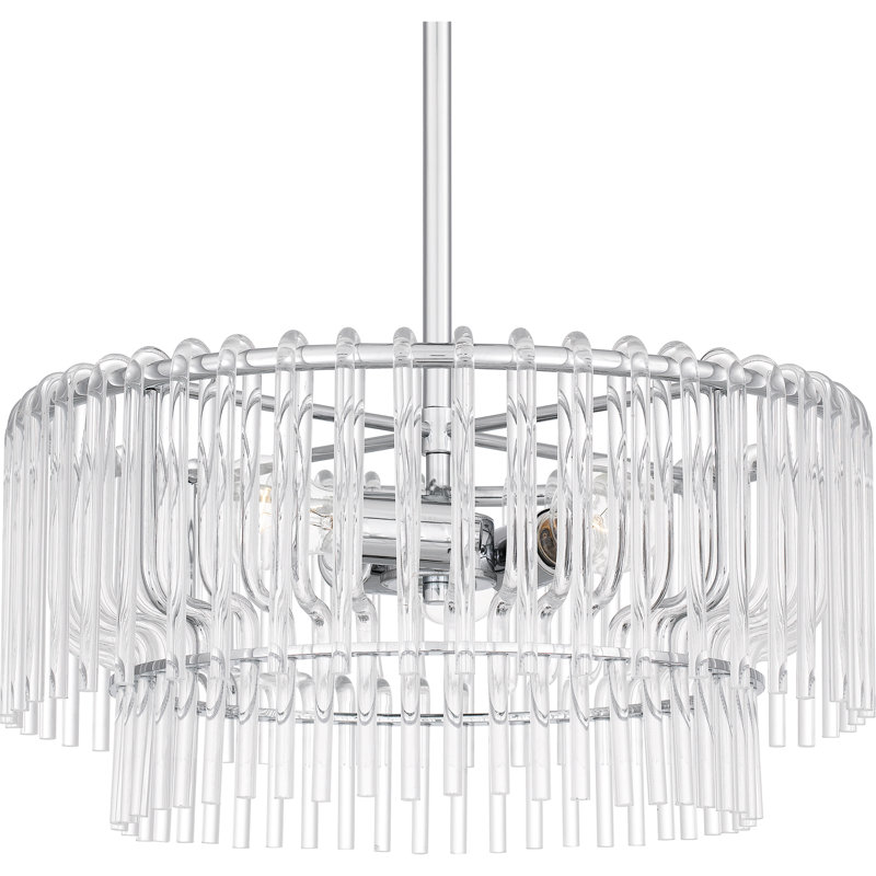 Dantwan 3-Light Polished Chrome Pendant Light