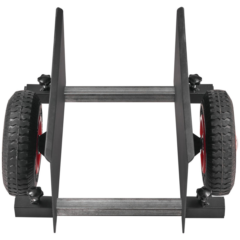 Heavy-Duty Steel Drywall Mover with Pneumatic Wheels