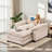 Ebern Designs 40.15" Wide Chenille Oversized Accent Chair with Ottoman-37788303