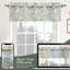 Cantonnière sur mesure 50 po gris / blanc / turquoise Hutchcraft-513316280-484387590-484387589