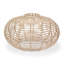 20cm H Rattan Dome Pendant Shade ( Clip On ) in Beige