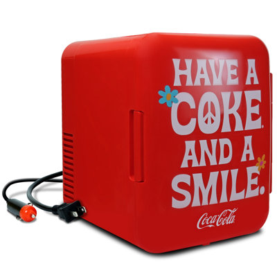 Mini réfrigérateur / refroidisseur 4L Coca-Cola Smile1971 Series 12V DC 110V AC