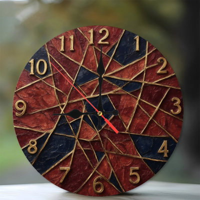 Gold Numbers Abstract Geometric Clock
