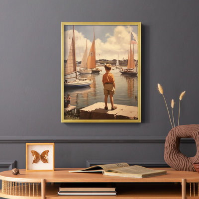 Série NAUTICAL DCV - reproduction encadrée de qualité supérieure - prête à être accrochée - aucun clou requis