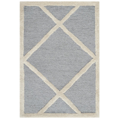 Deedgra Hand Tufted Wool Geometric Rug