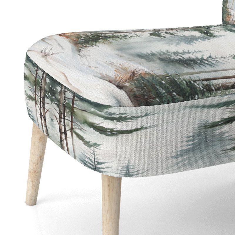 Chaise d'appoint Tree Pine - Chaise d'appoint Snowy Pine, Chaise d'appoint sans accoudoirs