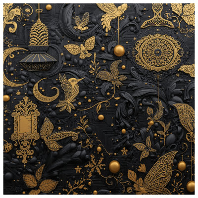 Tapis de bain doré doré