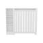 Couvercle de radiateur blanc avec rangement