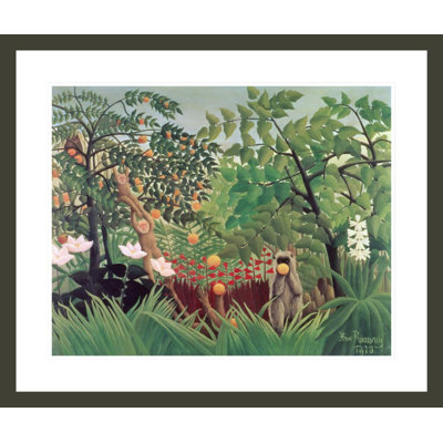 Exotic Landscape by Henri Rousseau -Framed Giclee Print