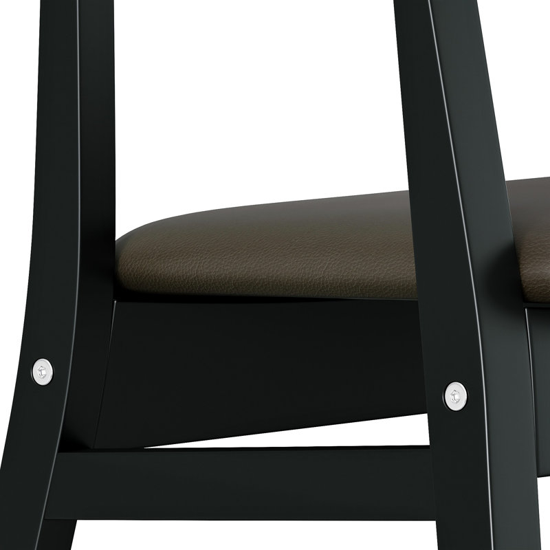 Latitude Run® Solid Wood Upholstered Arm Chair| High-Density Cushioned Seat with Ergonomic Back Support & Modern Farmhouse Leg Design – Eco-Certified Dining Chair for Kitchen, Cafe