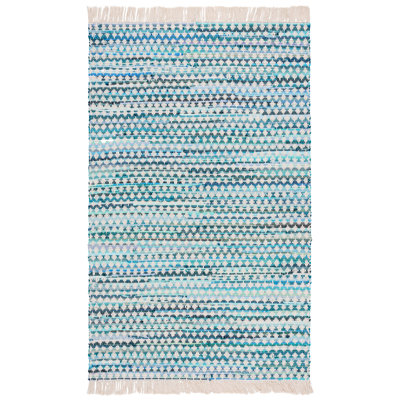 Montauk 538 Hand Woven Cotton Geometric Shapes Rug