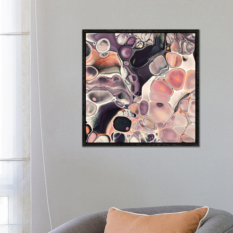 Ammonite Dream I by Angelika Parker - Print on Canvas, Black Framed, 66.04cm H x 66.04cm W x 3.81cm D