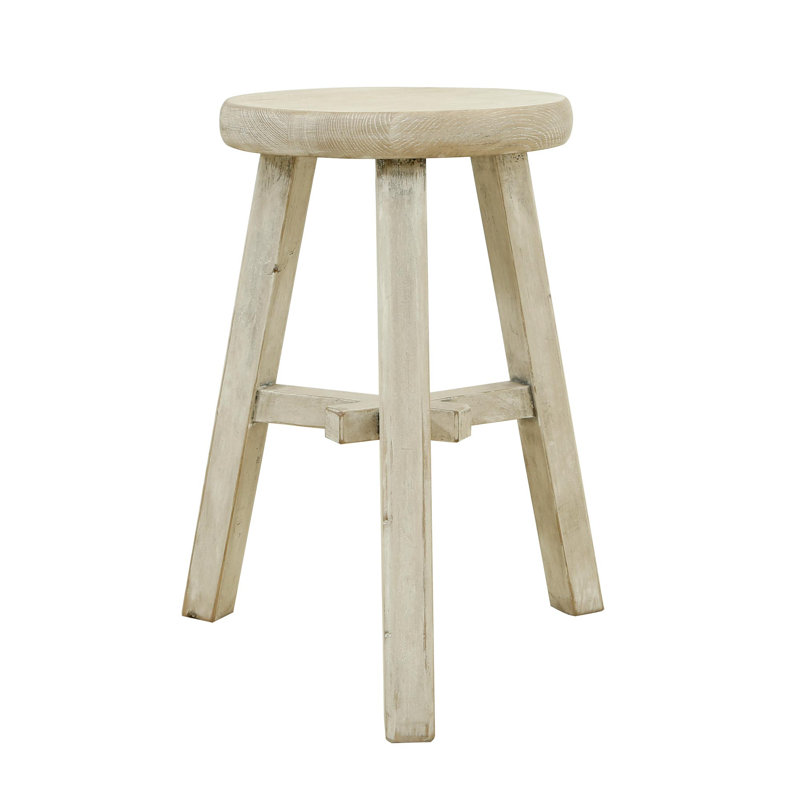Hargreaves Solid Wood End Table, White Wash