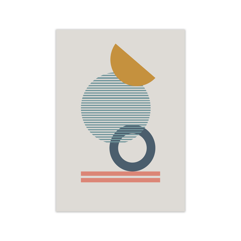 Mid Century Modern On Grey E - Print, No Frame, 84cm H x 59cm W x 1cm D