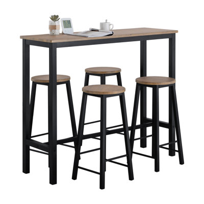Caelab 120 cm Steel Bar Set Bar Cabinet