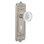 Egg & Dart Plate with Decorative Keyhole and Crystal Meadows Knob