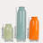 10.4 Inches Tall Decorative Ceramic Vase Set, 3 Pieces, Nordic Modern Boho Style, For Home Decor-1928440430