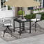 Tabouret de bar pivotant en aluminium pour l'extérieur 30 po avec Sunbrella (ensemble de 2)-1305407209