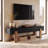 63 Inch Solid Wood TV Stand, Black-809461793