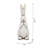 Textured White Magnesium Bunny Rabbit with Subtle Gold Details-2058537111