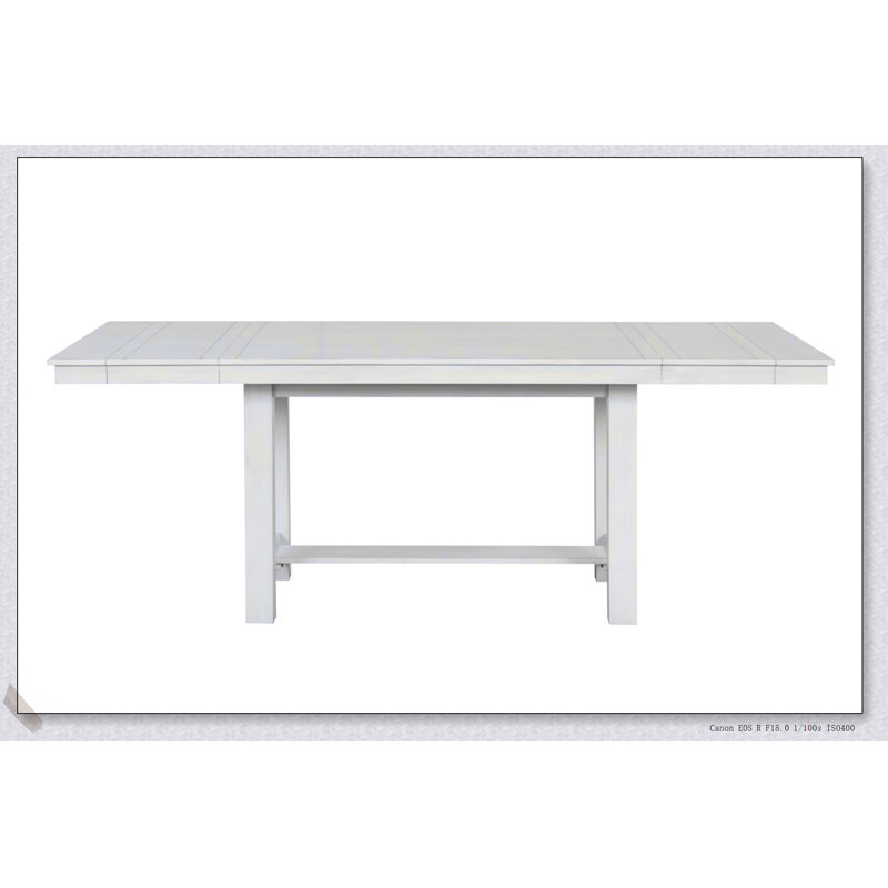 Ensemble de salle à manger contemporain 7 pièces avec table extensible et 6 chaises rembourrées à dossier croisé pour des réunions élégantes