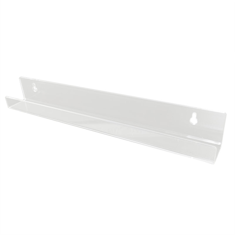 Rebrilliant® 15" Wall Mount 6 Pack Clear Acrylic Bookshelf For Nail Polish, Makeup, Action Figure Collections Wall Shelf 7D3F3750CB2E4E7AB711ED64B19A8268