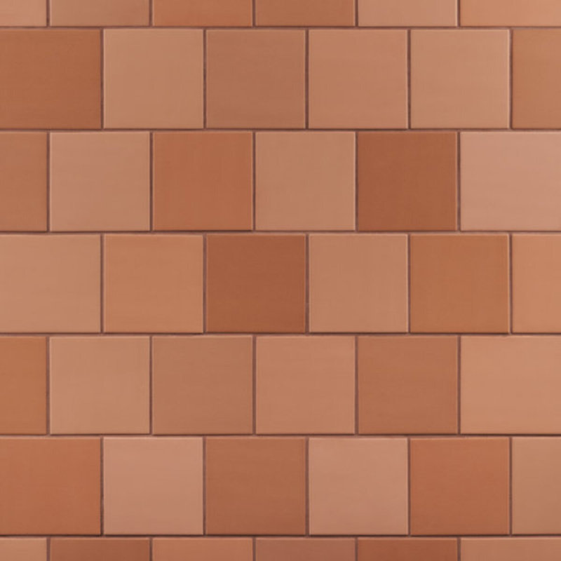 Born 5X5 Matte Porcelain Tile, Terracotta