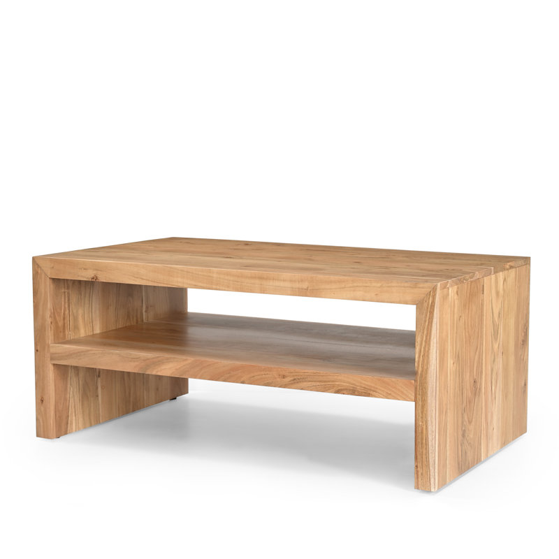 Table basse Chamniss, Bois brun