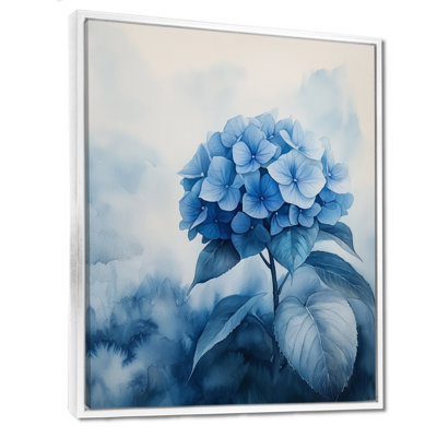 Hydrangeas In A Foggy Garden II - Hydrangea Canvas Prints