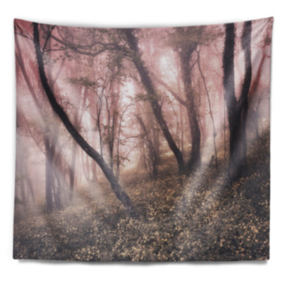 Tapisserie paysage d'automne rétro