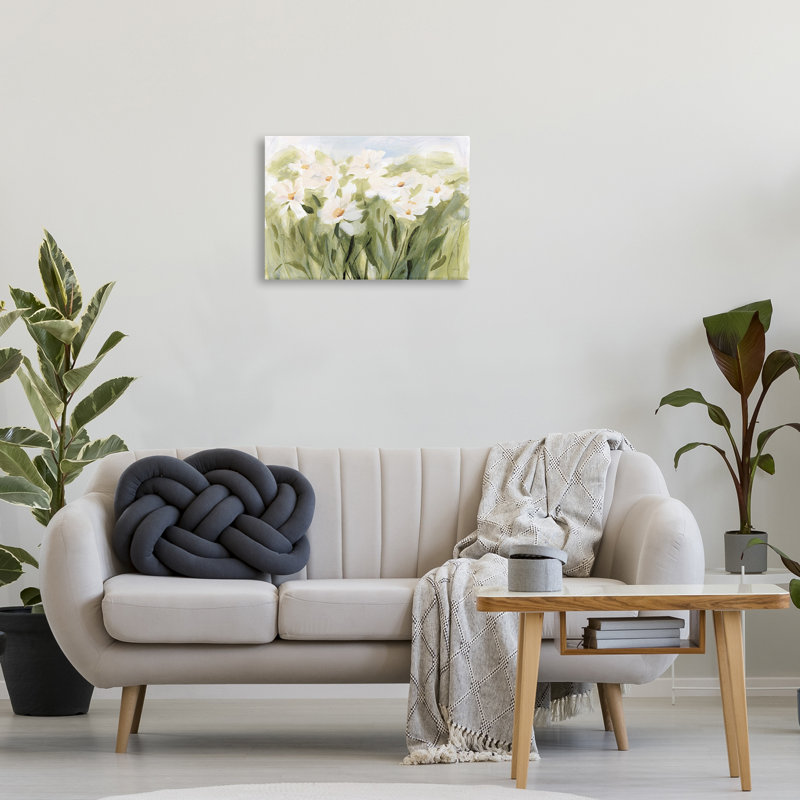 «Daisy Meadow View», art mural sur toile par Katrina Pete, H 45 po x l 30 po