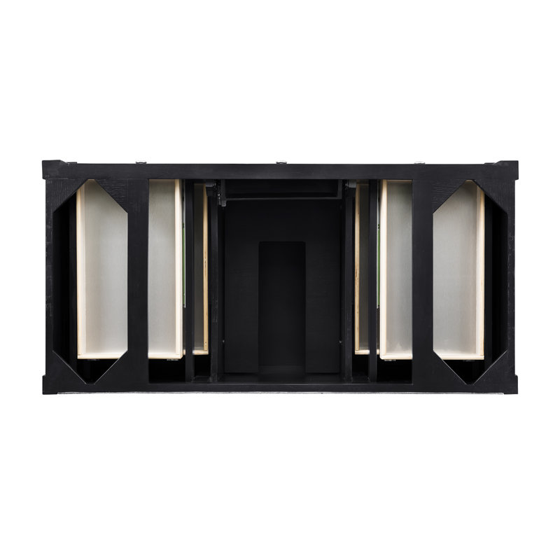 Brittany 48'' W Single Bathroom Vanity Base, Black Onyx