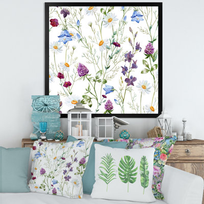 Camomille et Clover Bell I - peinture sur toile