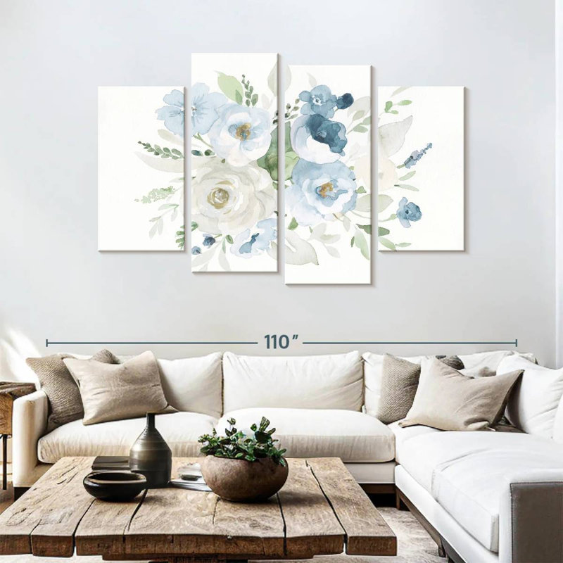 Harnek Essence of Spring II - bleu, H 54 po x l 84 po