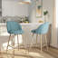 Tabouret de bar avec tabouret de comptoir pivotant à hauteur de siège de 26 po avec repose-pieds pour îlot de cuisine Cusick-1604978080-1564007541