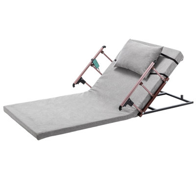 Adjustable Bed With Electric Adjustment, 300 Lbs Weight Support, 4 - 68 Lifting, Rails, Remote For Elderly And Pregnancy, Comfortable Reading Sleeping, High Resilience Padding, Ergonomic Breathable