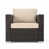 Beige Cushion/Dark Brown Frame selected