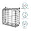 Letter Box Mail Catcher Metal Basket Wooden Doors Only-1027096562