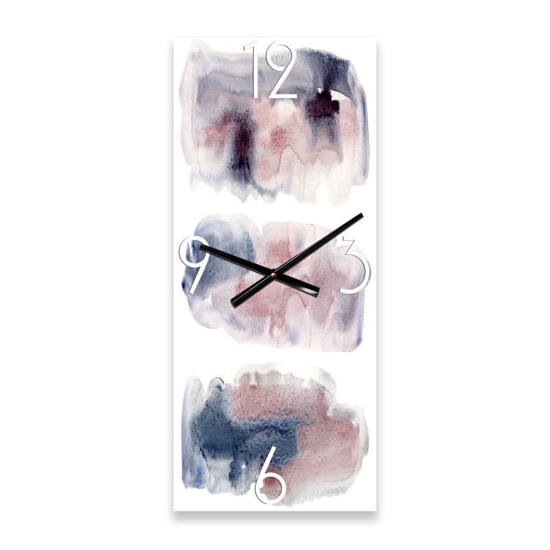 Horloge murale nuages avec taches I, Grand