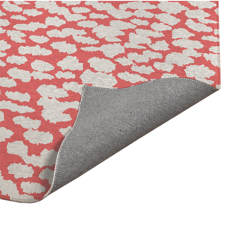 Animal Splat Low Profile Kitchen Mat, Dusty Rose, Rectangle 4' x 6'