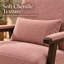Chaise berçante rembourrée Velarossique Chenille-1655777105