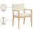 Vina Vegan Leather Dining Arm Chair-1382935934-1382935814