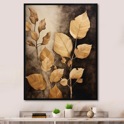 Harmonie des feuilles brunes et brunes VI